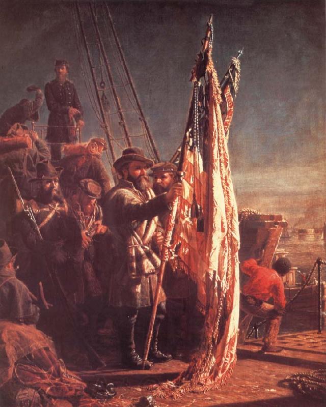 Thomas Waterman Wood The Return of the Flags 1865 France oil painting art